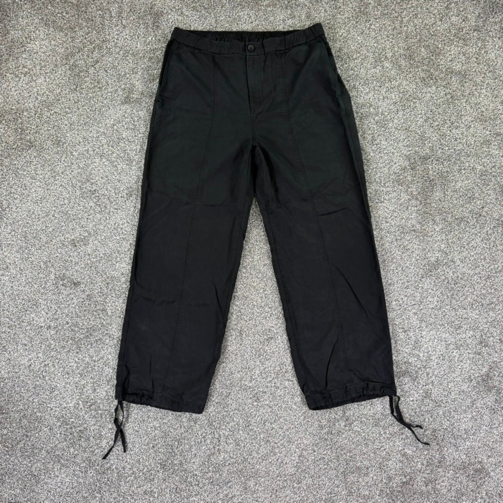 Vuori Coastline Jogger Pants Womens XL Black Lyocell Drawstring Hem Thin VW4154